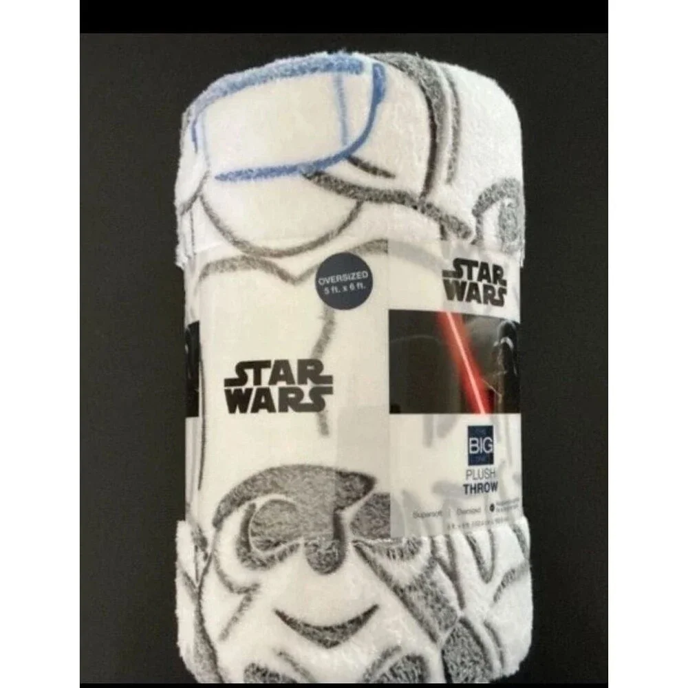 Star Wars The Big One Oversized Plush Throw Blanket Stormtrooper Pattern
